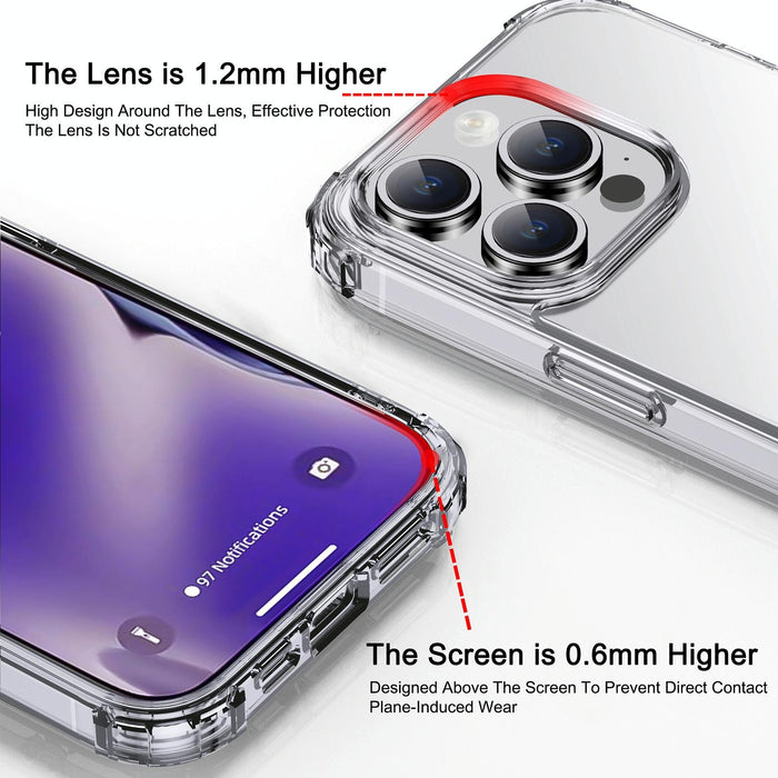 Iphone 15 Ipaky Crystal Clear Series Shockproof Pc Tpu