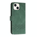 Cubic Skin Feel Flip Leather Phone Case For Iphone 15