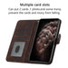 Cubic Skin Feel Flip Leather Phone Case For Iphone 15