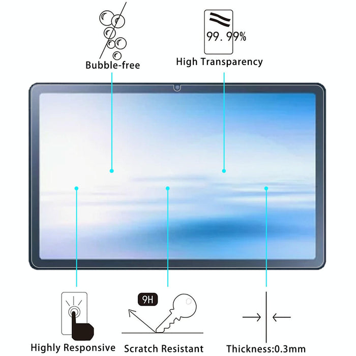 2Pcs 9H 0.3Mm Explosion-Proof Tempered Glass Film