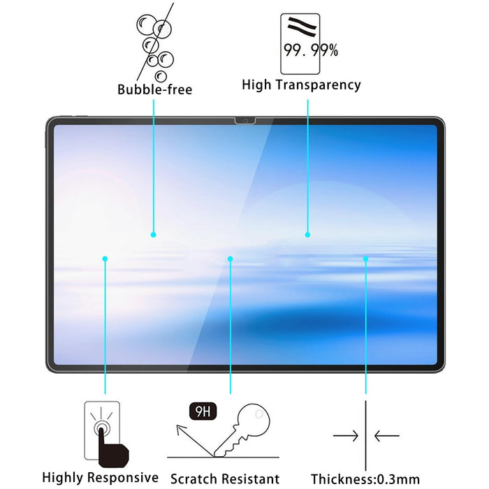 2Pcs 9H 0.3Mm Explosion-Proof Tempered Glass Film