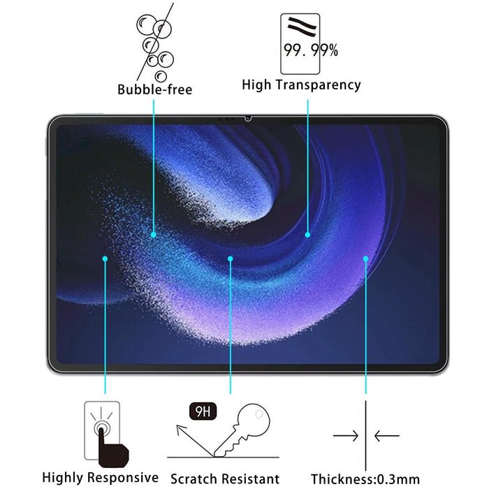 2Pcs 9H 0.3Mm Explosion-Proof Tempered Glass Film