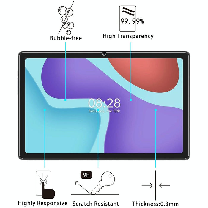 2Pcs 9H 0.3Mm Explosion-Proof Tempered Glass Film