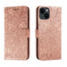 Lace Flower Embossing Flip Leather Phone Case For Iphone 15