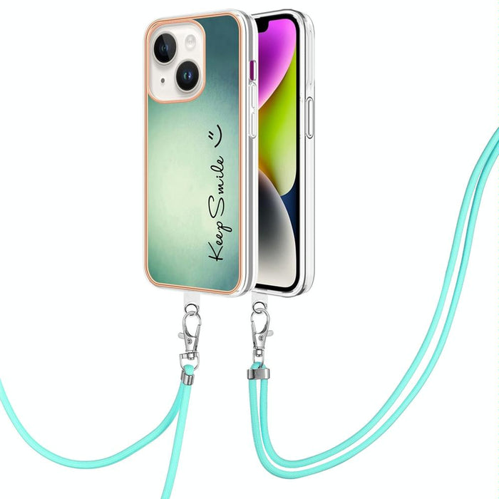 Electroplating Dual Side Imd Phone Case With Lanyard