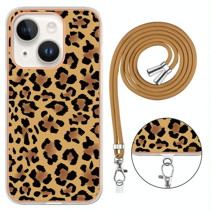 Electroplating Dual Side Imd Phone Case With Lanyard