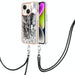 Electroplating Dual Side Imd Phone Case With Lanyard