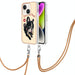 Electroplating Dual Side Imd Phone Case With Lanyard