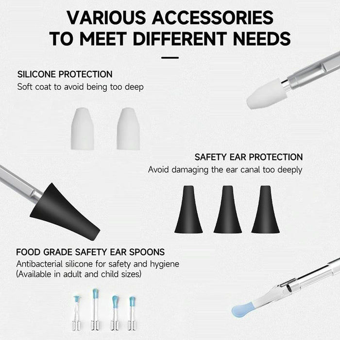 C02 Visible Ear Spoon With 4.5 Inch Sreen