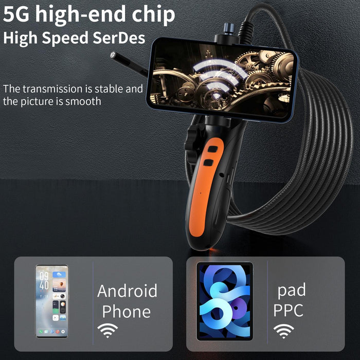 F180 8Mm Lens 360 Degree Free Spins Automotive Repair Endoscope Spec 2M Soft Tube