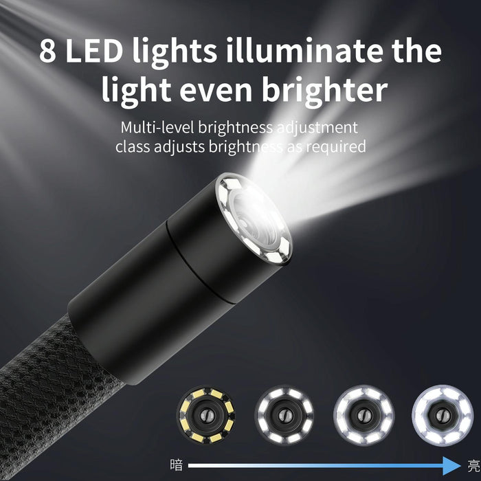 F180 8Mm Lens 360 Degree Free Spins Automotive Repair Endoscope Spec 3M Soft Tube