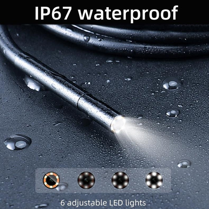 5Mm Dual Lenses 7 Inch Screen Industrial Endoscope Spec 3.5M Tube