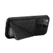 Imitation Crocodile Leather Back Phone Case With Holder