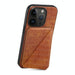 Imitation Crocodile Leather Back Phone Case With Holder