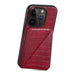 Imitation Crocodile Leather Back Phone Case With Holder