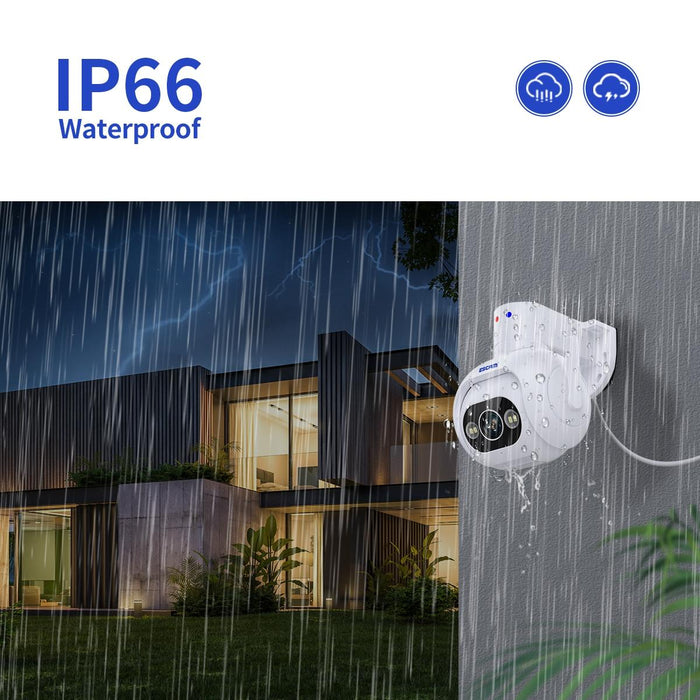 Hd 4Mp Humanoid Detection Tracking Wifi Connection Sound Alarm Intelligent Night Vision H.265 Camera