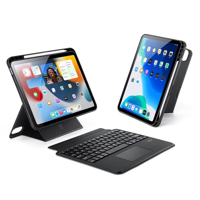 Magnetic Wireless Bluetooth Keyboard Tablet Case Black