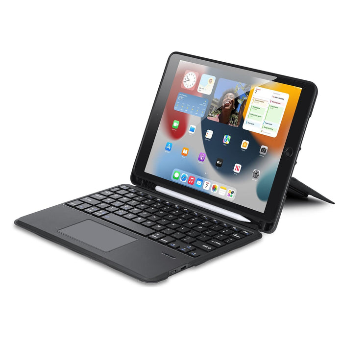 Magnetic Wireless Bluetooth Keyboard Tablet Case Black