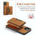 Dg.ming M2 Series 3 Fold Card Bag Wallet Leather Phone Case