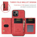 Dg.ming M2 Series 3 Fold Card Bag Wallet Leather Phone Case