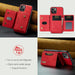 Dg.ming M2 Series 3 Fold Card Bag Wallet Leather Phone Case