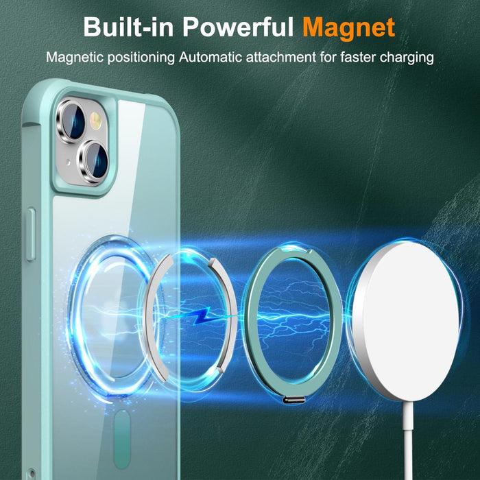 Magsafe Magnetic Rotating Holder Phone Case For Iphone 15