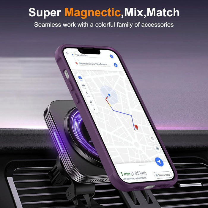 Magsafe Magnetic Rotating Holder Phone Case For Iphone 15