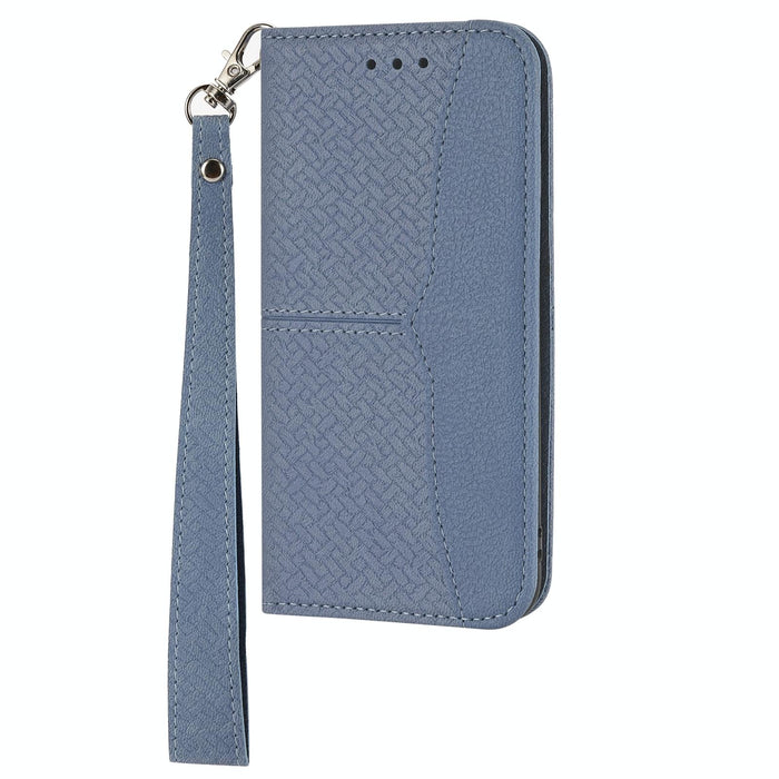 Woven Texture Stitching Magnetic Leather Phone Case