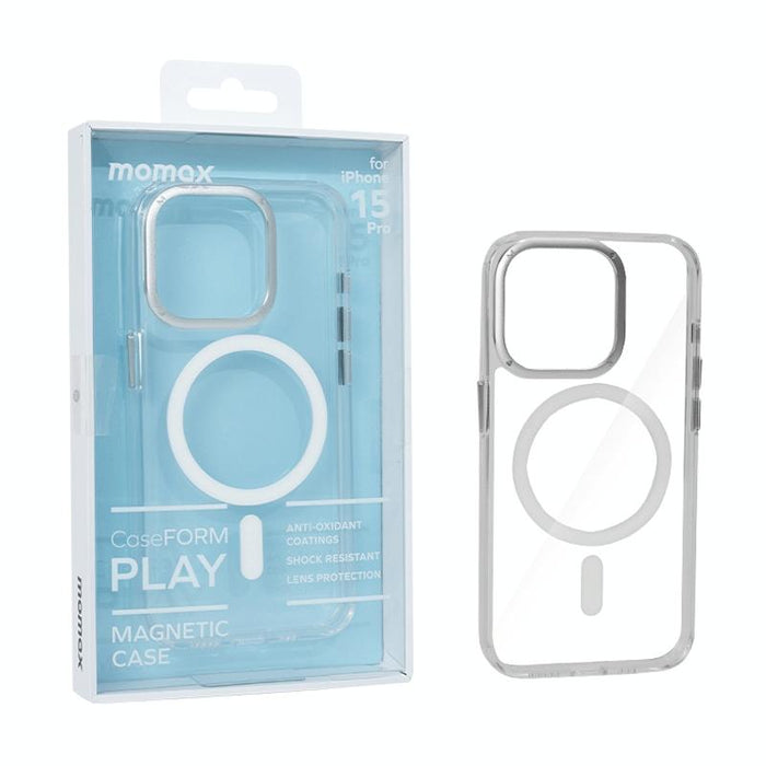 Iphone 15 Momax Magsafe Metal Clear Phone Case