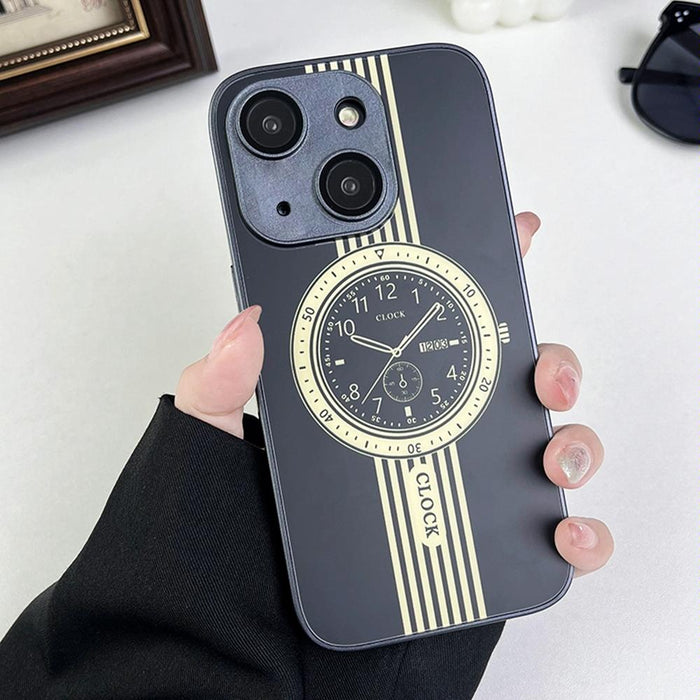 Clock Pattern Magnetic Lens Protection Phone Case