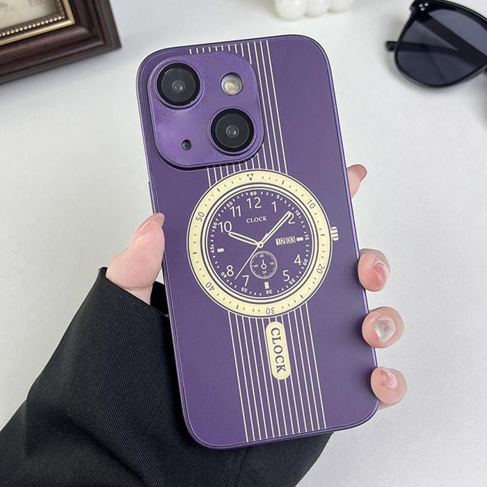 Clock Pattern Magnetic Lens Protection Phone Case