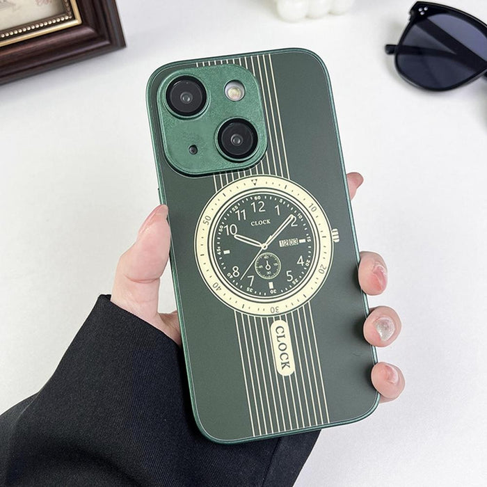 Clock Pattern Magnetic Lens Protection Phone Case