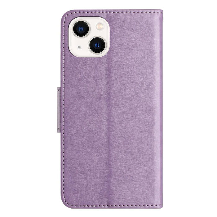 Butterfly Flower Pattern Flip Leather Phone Case For Iphone