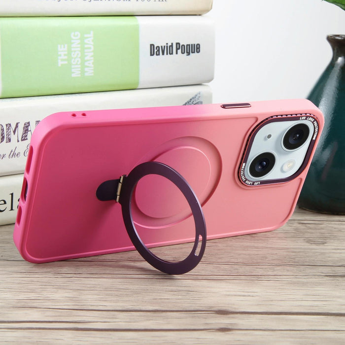 Gradient Magsafe Holder Liquid Tpu Hybrid Pc Phone Case