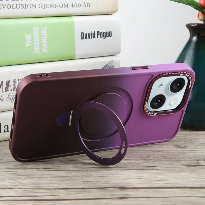 Gradient Magsafe Holder Liquid Tpu Hybrid Pc Phone Case