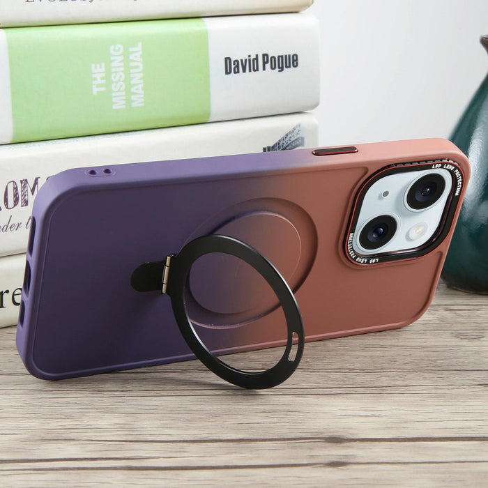 Gradient Magsafe Holder Liquid Tpu Hybrid Pc Phone Case