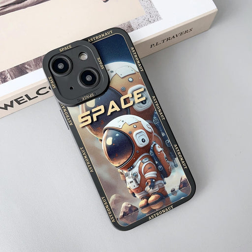 Liquid Angel Eyes Giant Astronaut Tpu Phone Case For Iphone