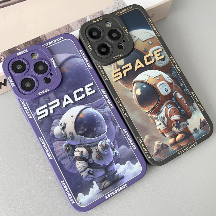 Liquid Angel Eyes Giant Astronaut Tpu Phone Case For Iphone