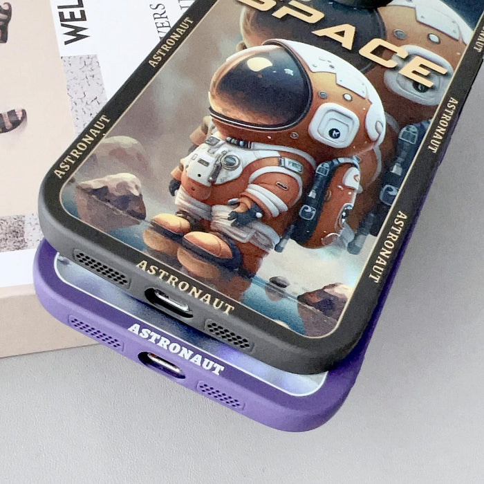 Liquid Angel Eyes Giant Astronaut Tpu Phone Case For Iphone