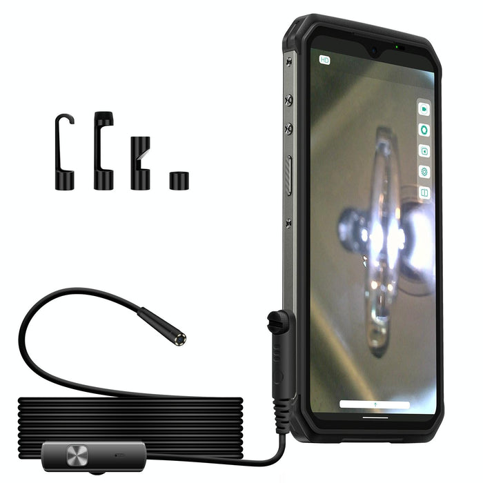 Ulefone Endoscope E1 Ip67 Waterproof 3 In 1 Endoscope For Ulefone Power Armor 21 / 19 / 18T / 16 Pro / 13 / Armor Pad Black