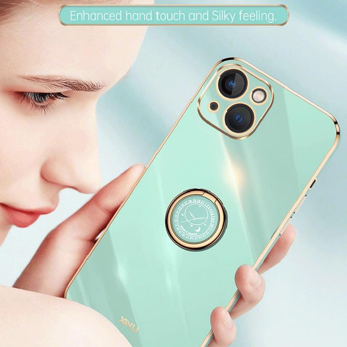 Xinli Straight Edge 6d Electroplate Tpu Phone Case