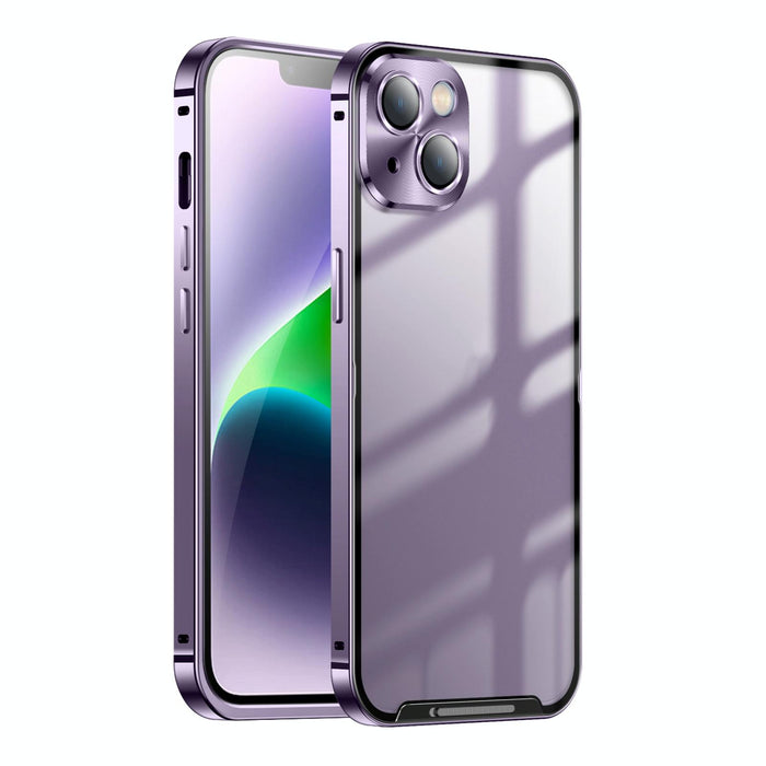 Frosted Metal Phone Case For Iphone 15