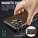 Magnetic Napa Texture Leather Phone Case With Holder