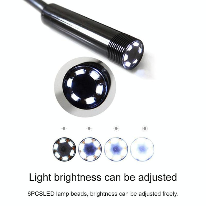Waterproof Micro Usb Endoscope Hard Tube Inspection Camera For Parts Of Otg Function Android Mobile Phone With 6 Leds Lens Diameter 7Mm