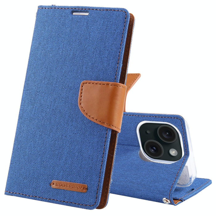 Goospery Canvas Diary Fabric Texture Flip Leather Phone