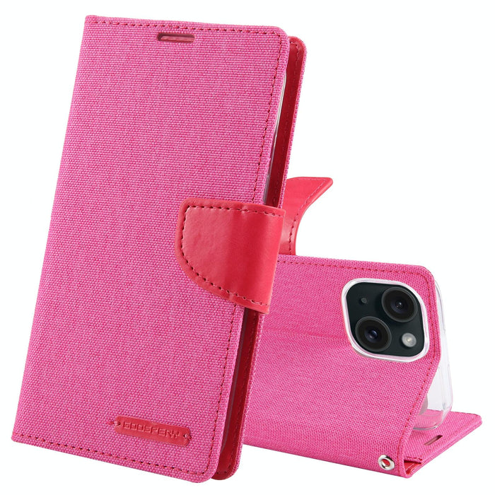 Goospery Canvas Diary Fabric Texture Flip Leather Phone