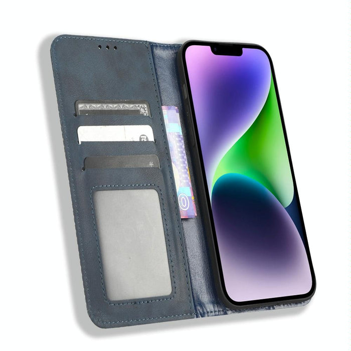 Magnetic Buckle Retro Texture Leather Phone Case For Iphone