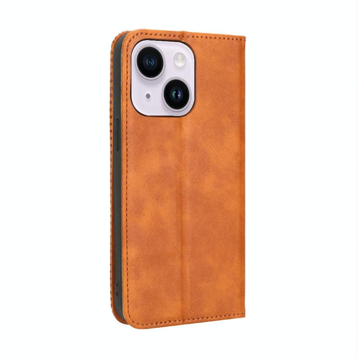 Magnetic Buckle Retro Texture Leather Phone Case For Iphone