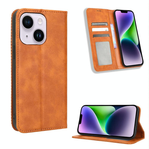 Magnetic Buckle Retro Texture Leather Phone Case For Iphone