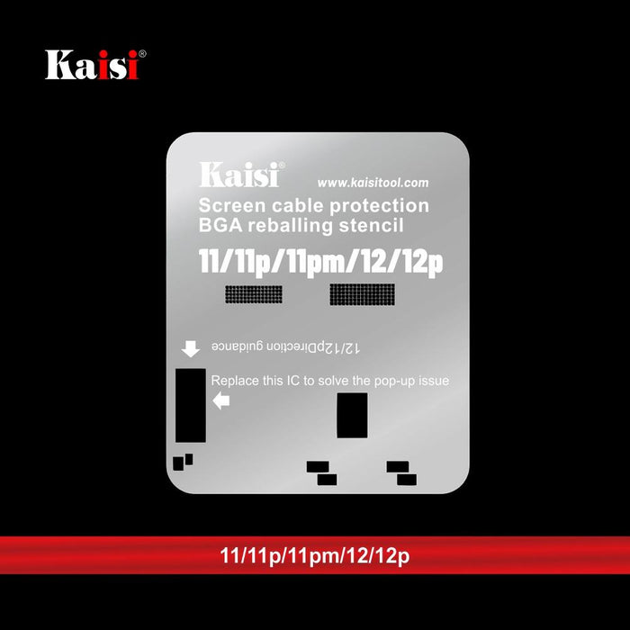 Kaisi Lcd Screen Ic Bga Reballing Stencil For Iphone 11 14